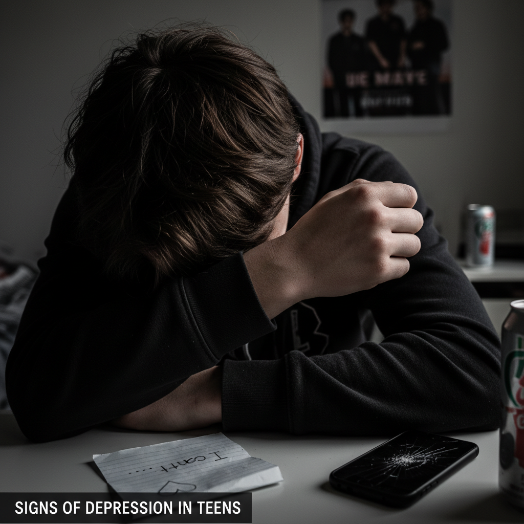 Signs of depression in teens